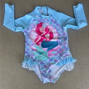 SHEIN, Mermaid, Girl’s, Long Sleeve, Swimsuit, Size 4Y